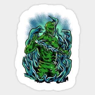 monster devhorn Sticker